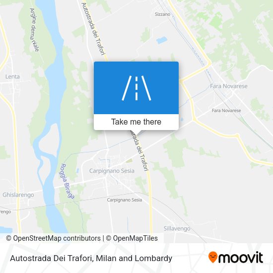 Autostrada Dei Trafori map