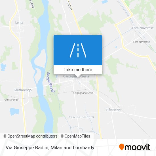 Via Giuseppe Badini map