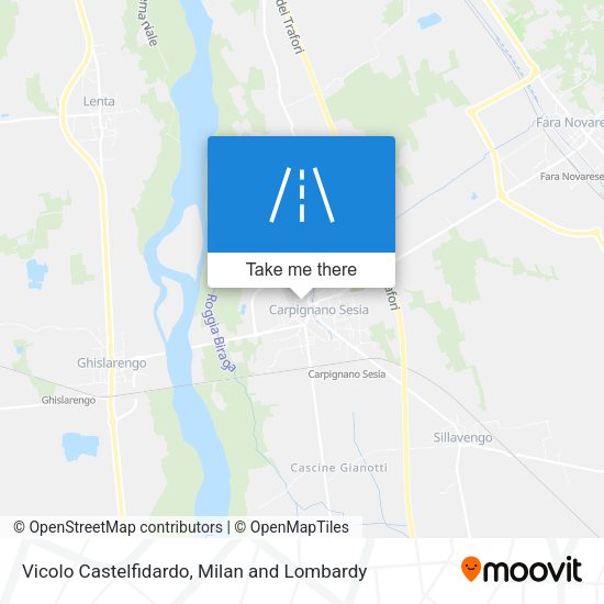 Vicolo Castelfidardo map