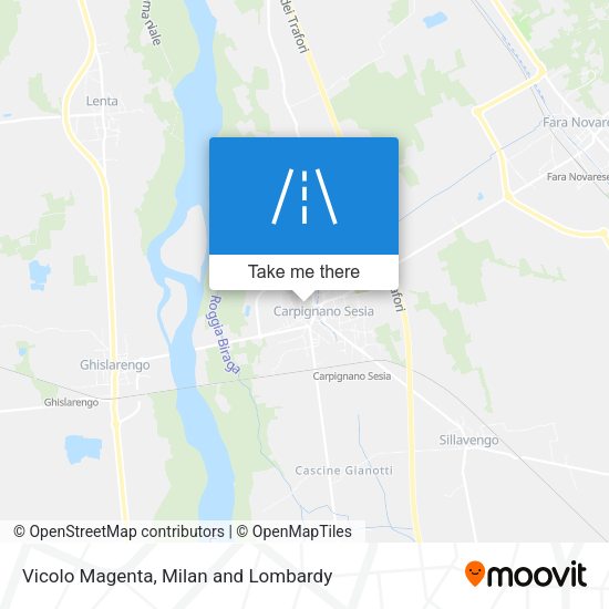 Vicolo Magenta map