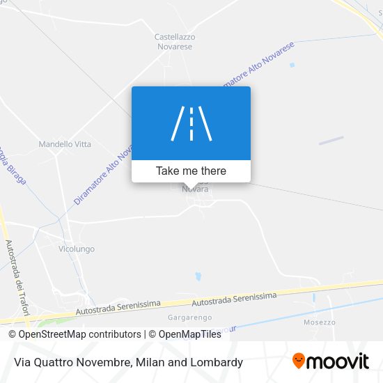 Via Quattro Novembre map