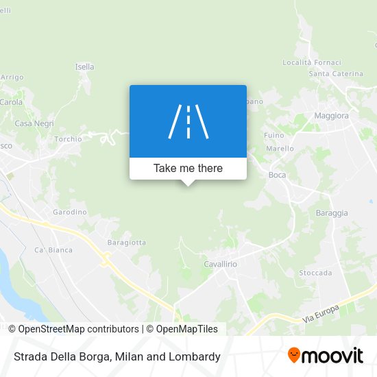 Strada Della Borga map