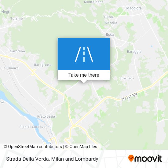 Strada Della Vorda map