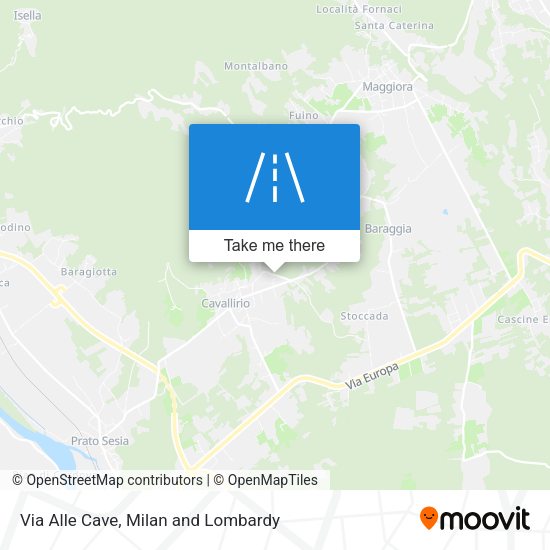 Via Alle Cave map