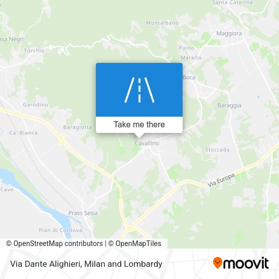 Via Dante Alighieri map