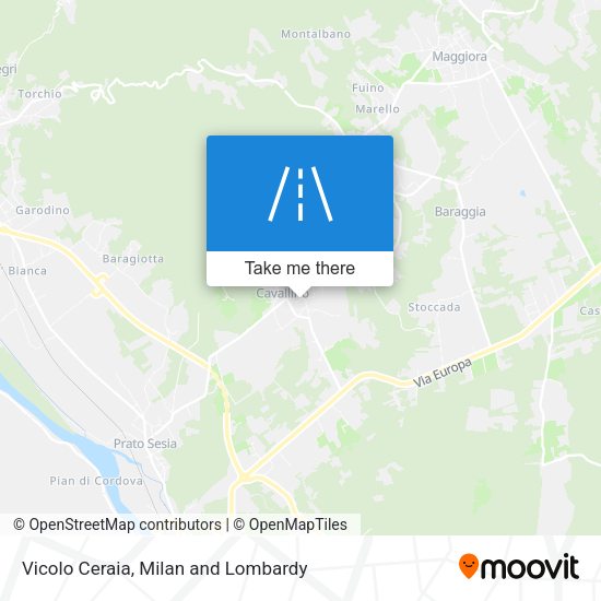 Vicolo Ceraia map