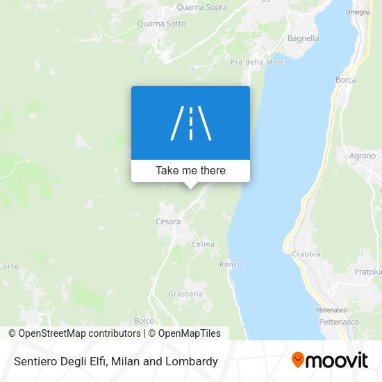Sentiero Degli Elfi map
