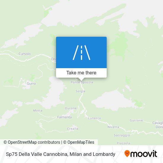 Sp75 Della Valle Cannobina map