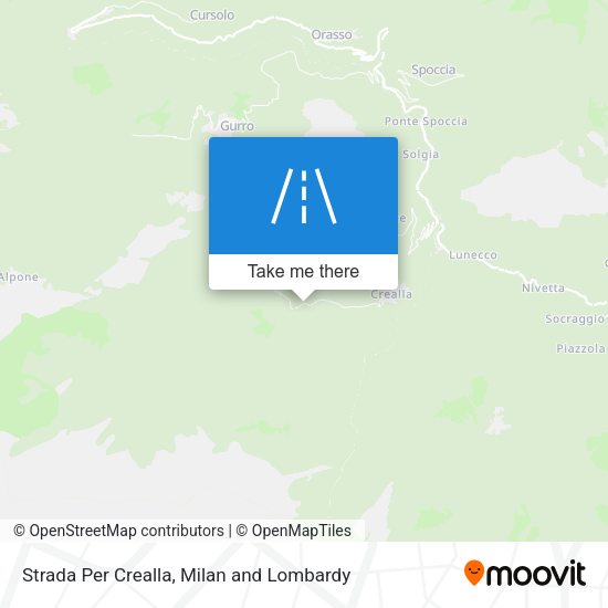 Strada Per Crealla map
