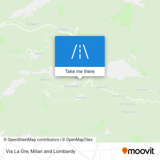 Via La Gre map