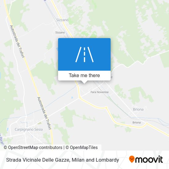 Strada Vicinale Delle Gazze map