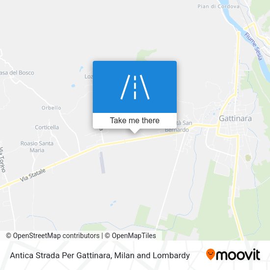 Antica Strada Per Gattinara map