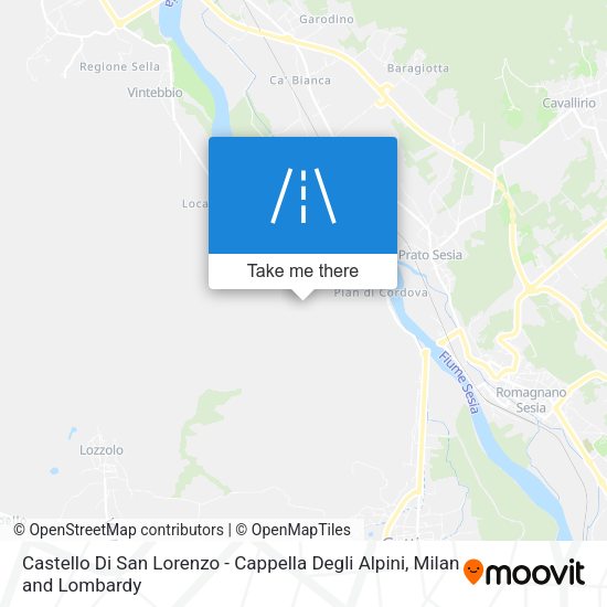 Castello Di San Lorenzo - Cappella Degli Alpini map