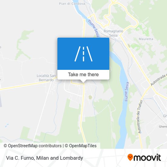 Via C. Furno map