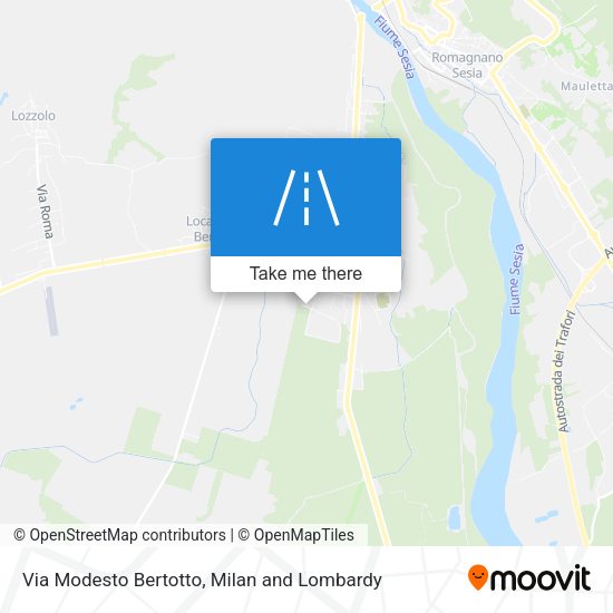 Via Modesto Bertotto map