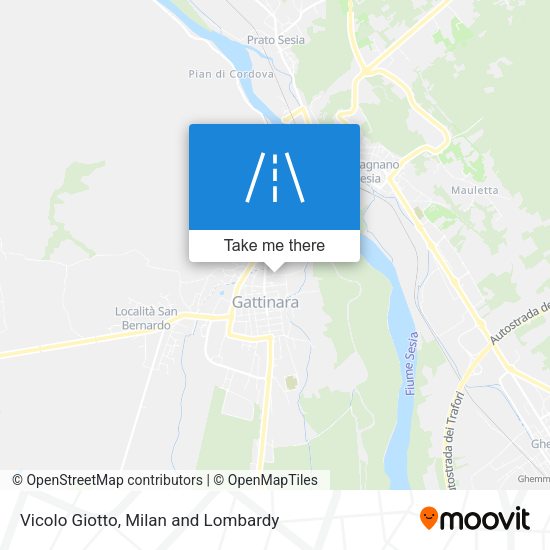 Vicolo Giotto map