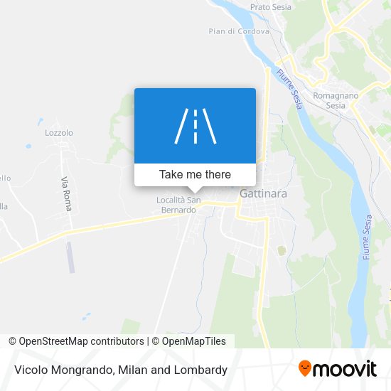 Vicolo Mongrando map