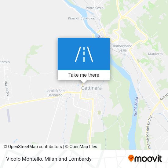 Vicolo Montello map