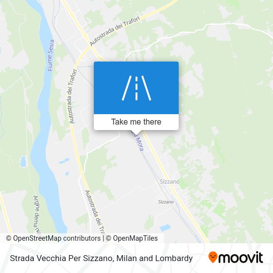Strada Vecchia Per Sizzano map