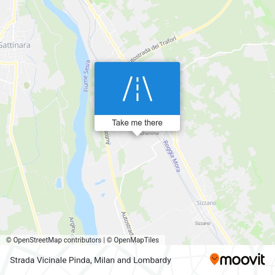Strada Vicinale Pinda map