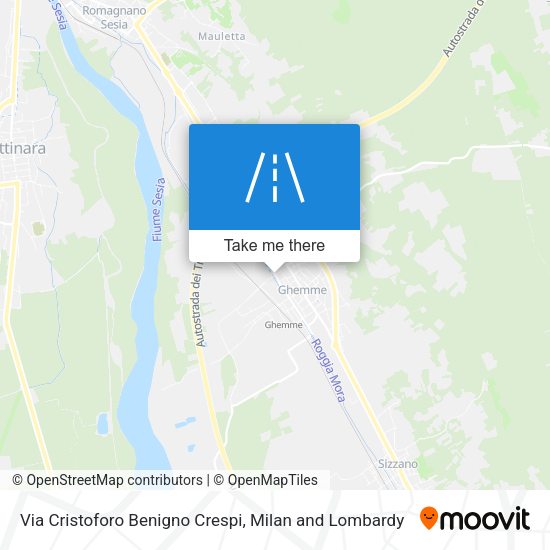 Via Cristoforo Benigno Crespi map