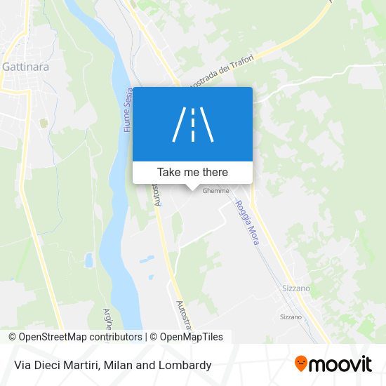 Via Dieci Martiri map