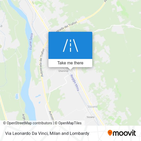 Via Leonardo Da Vinci map