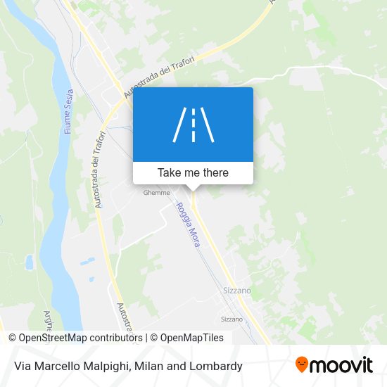 Via Marcello Malpighi map
