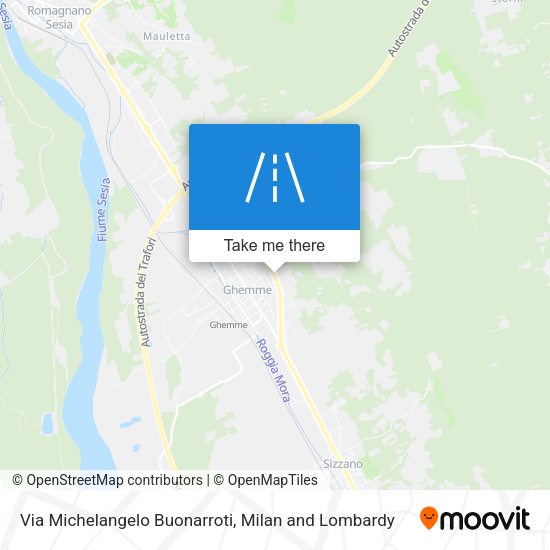 Via Michelangelo Buonarroti map
