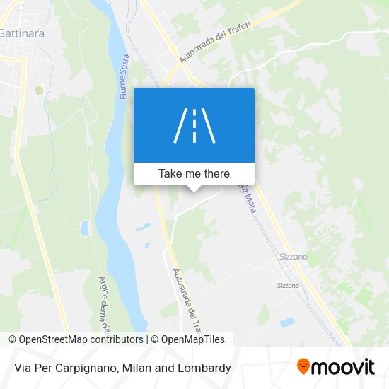 Via Per Carpignano map