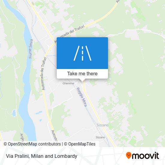Via Pralini map