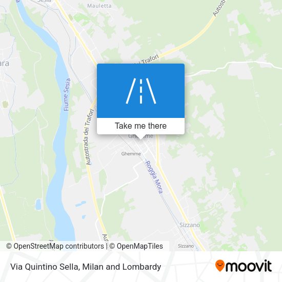 Via Quintino Sella map