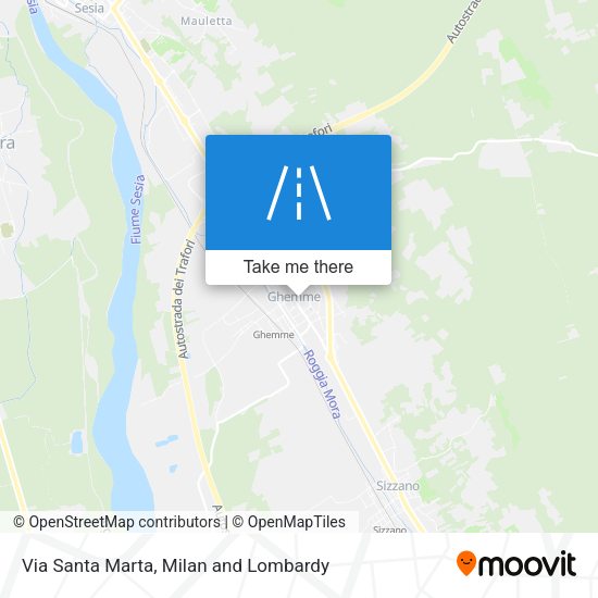 Via Santa Marta map