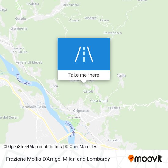Frazione Mollia D'Arrigo map