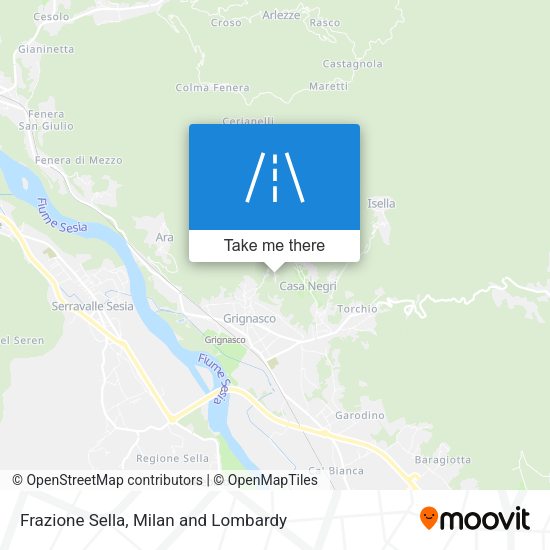 Frazione Sella map