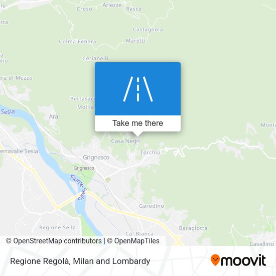 Regione Regolà map
