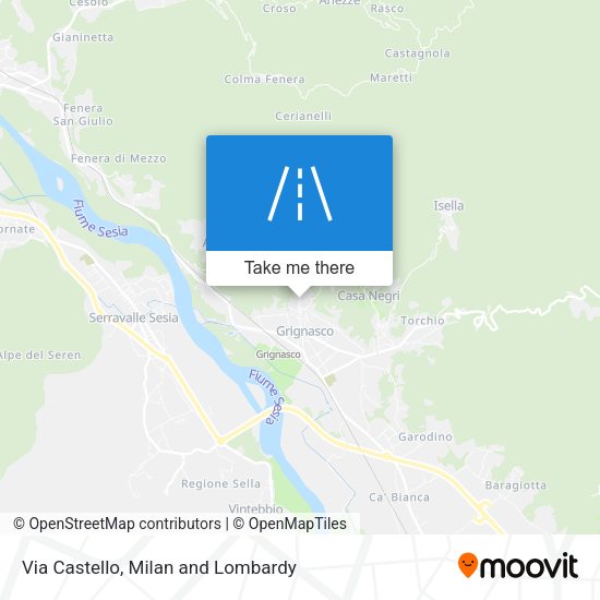 Via Castello map