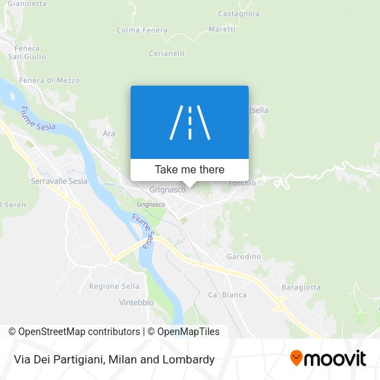 Via Dei Partigiani map