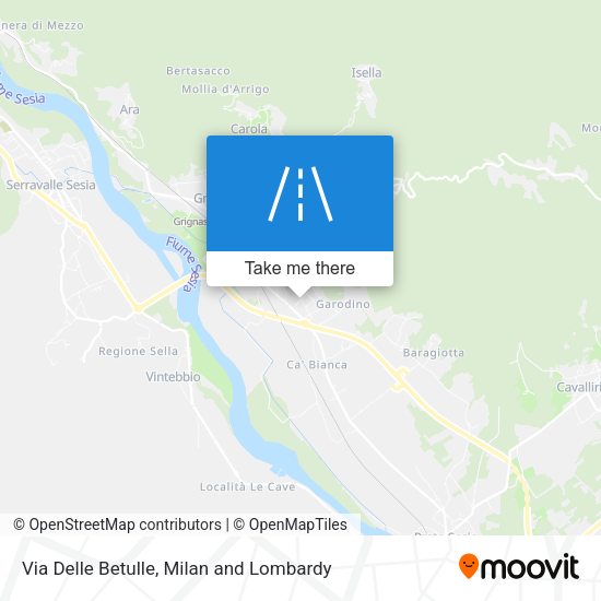 Via Delle Betulle map