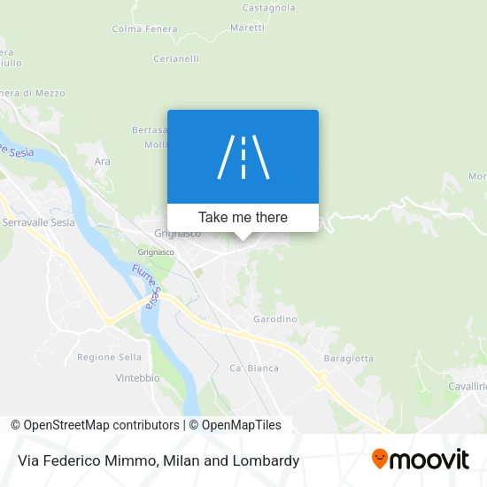 Via Federico Mimmo map