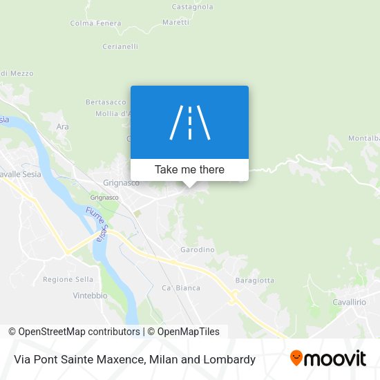 Via Pont Sainte Maxence map