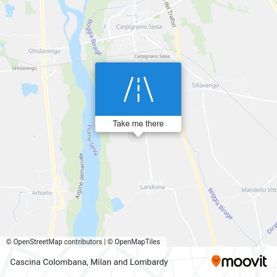 Cascina Colombana map