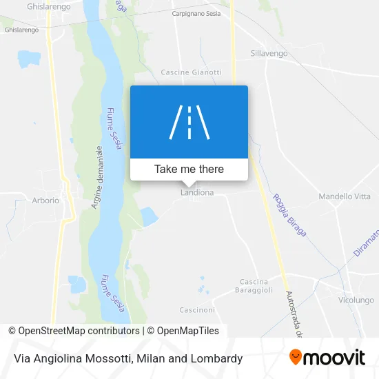 Via Angiolina Mossotti map