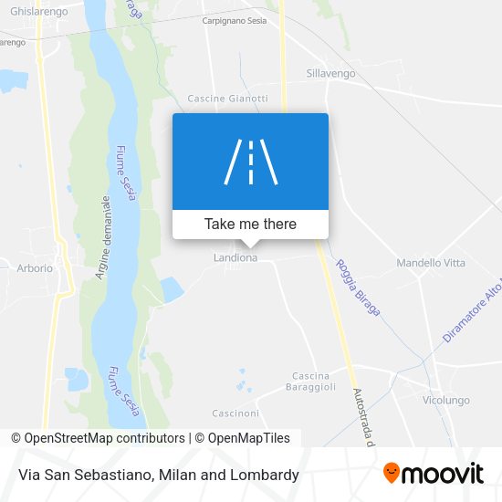 Via San Sebastiano map