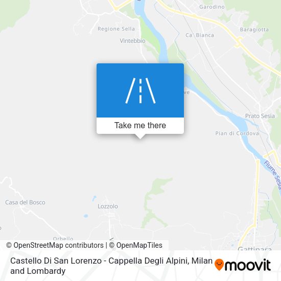Castello Di San Lorenzo - Cappella Degli Alpini map
