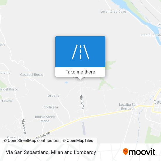 Via San Sebastiano map