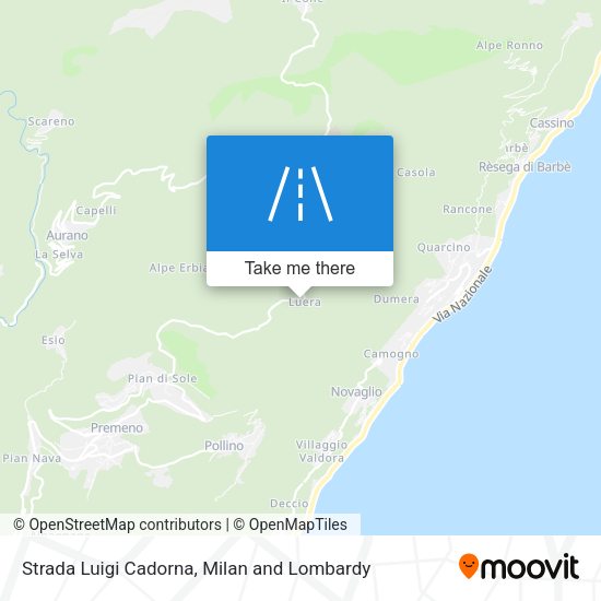 Strada Luigi Cadorna map