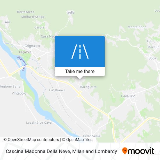 Cascina Madonna Della Neve map