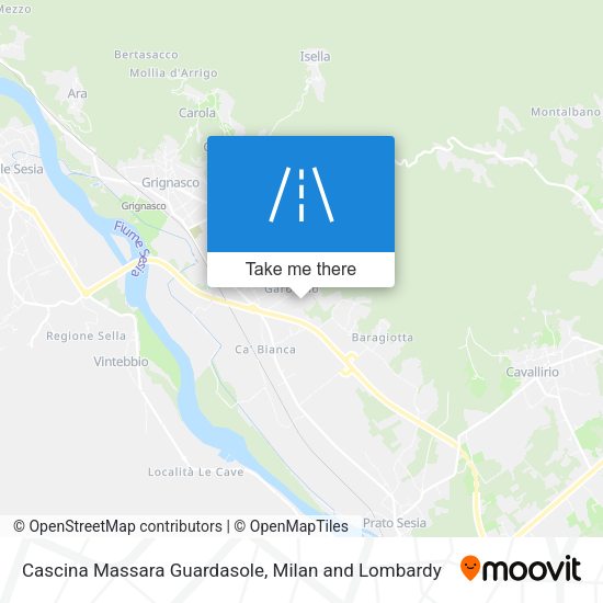 Cascina Massara Guardasole map