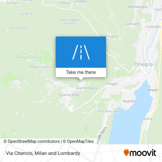 Via Chencio map